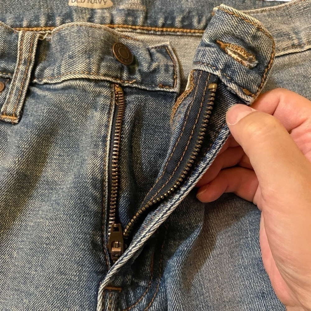Old Navy Jeans Men Pants Cotton Built-in Flex Stretch Denim Blue Size 31*32 - Picture 4 of 14